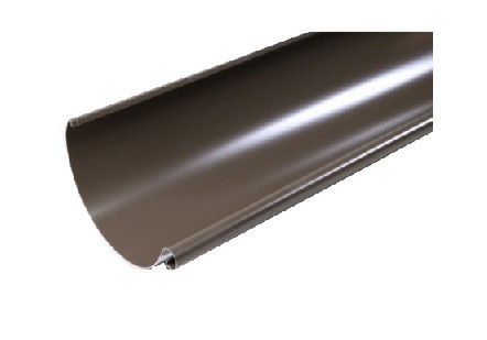 PREFA gutter 0.7mm 5mtr D 250mm large bead brown