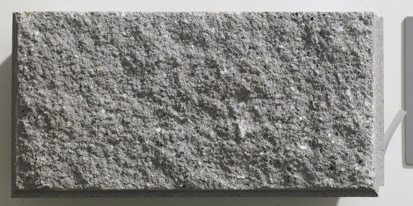 Pfeilerabdeckpl. Vermont 47.2x47.2x8cm grau gebr. kugelgest.