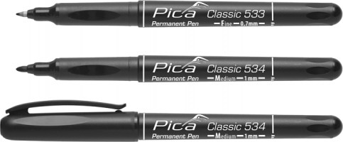 Pica Classic Permanent Marker schwarz fine 0.7mm