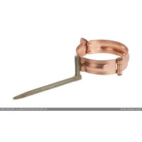 LEH CU Ablaufrohrschelle DN100mm m. Stift 150mm z. Einschlagen LEH CU Ablaufrohrschelle DN100mm m. Stift 150mm z. Einschlagen