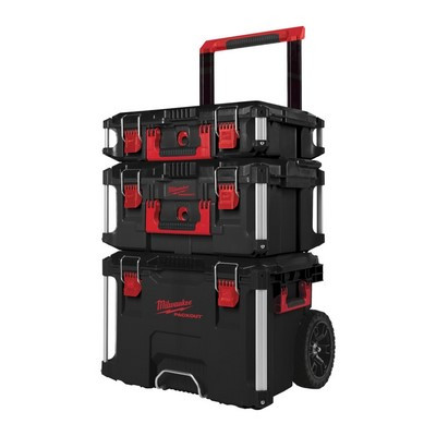 Milwaukee PACKOUT™ Starter-Set 3-teilig Trolley Koffer, Koffer groß und Koffer