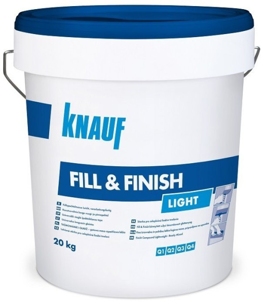Knauf Fill & Finish Light 20kg filling and fine filler blue lid