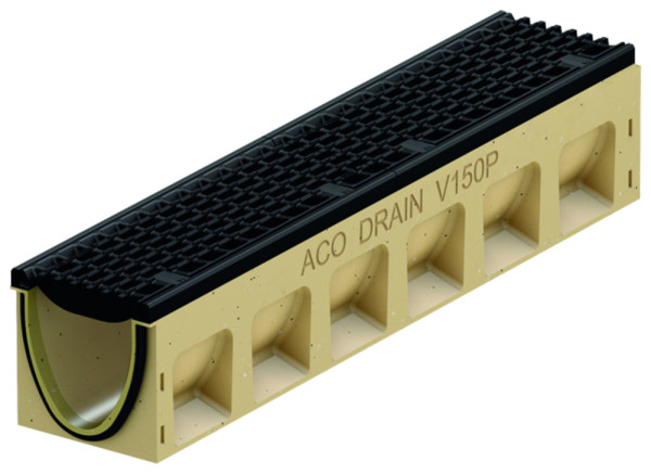 ACO PowerDrain Performance V150P Rinne Typ 0.0, 1m, Gusskante KTL