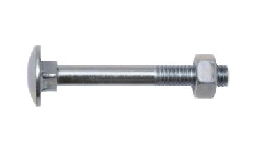 SWG Flachrundkopfschraube vz m. Mutter DIN 603 10x160 - 25 Stück
