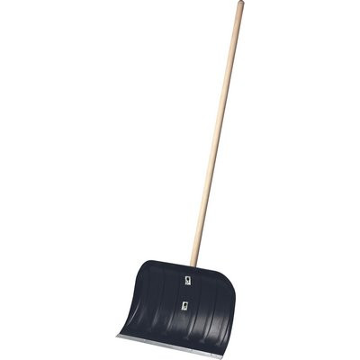 Triuso Kunststoff Schneeschieber 50cm Stecksystem Alukante Stiel 135cm