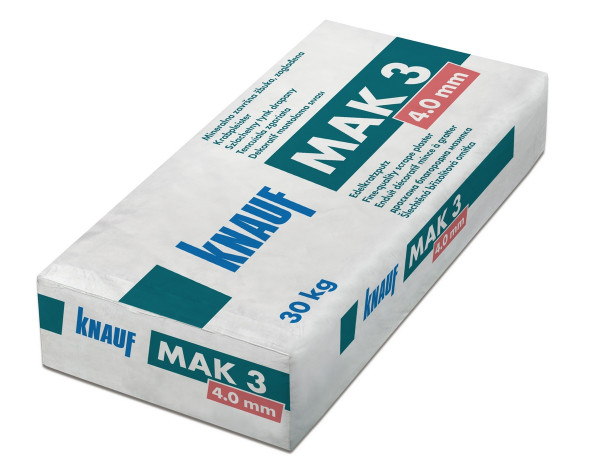 Knauf Mak3 4.0mm naturweiss 30kg Kratzputz zweilagig