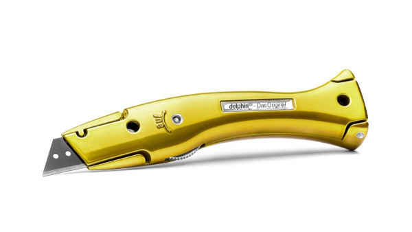 Delphin®-03 Style Edition Candy Gold Universalmesser inkl. Kunststoffköcher