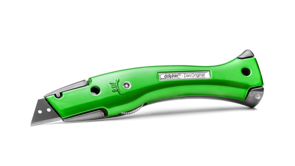 Delphin®-03 Style Edition Candy Schw-Grü Universalmesser inkl. Kunststoffköcher