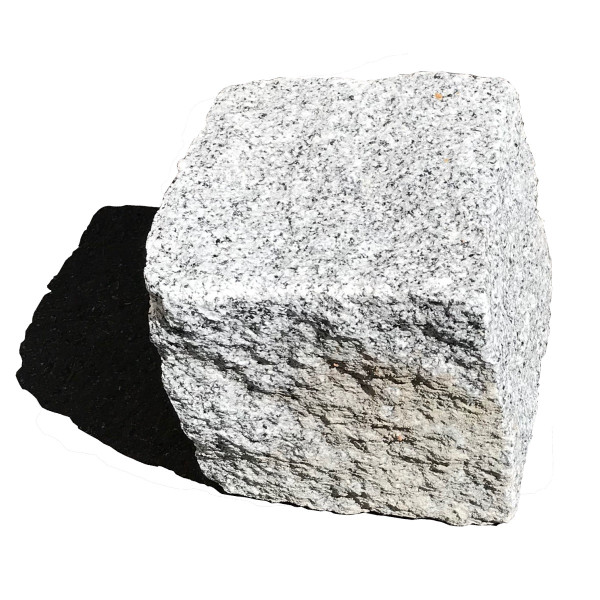 KNKE Granitpflaster MK hellgrau 15/17 cm in Holzkisten