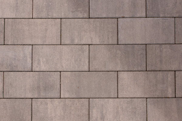 BWL Carre Pflasterstein 40x20x8cm weiß-grau-meliert