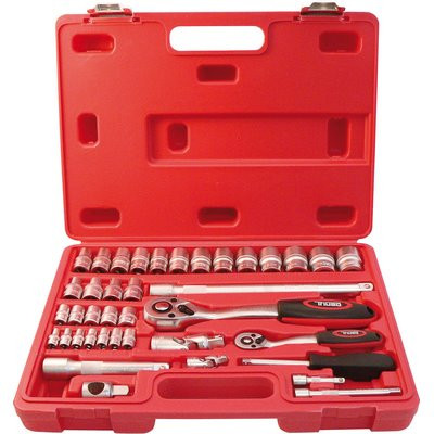 Triuso Steckschlüsselsatz ¼ u. ½ 40tlg inkl. Koffer