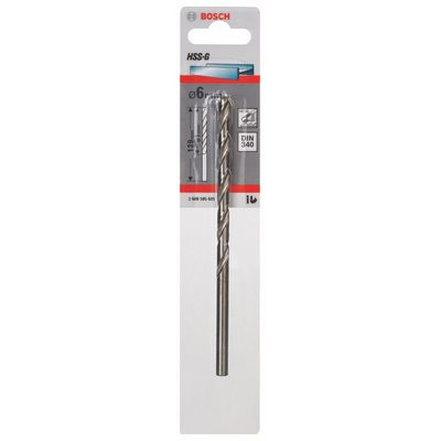 Bosch Metallbohrer HSS-G DIN340 6x91x139mm