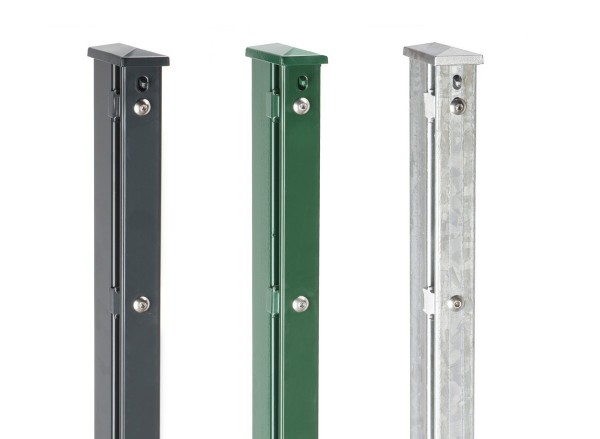 AOS Zaunpfosten XAA-2200 feuerverzinkt für Zaunhöhe 1630mm Länge 2200mm