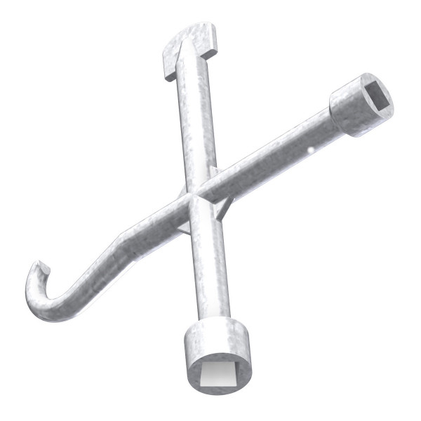Operating key universal cross-shaped lifting key