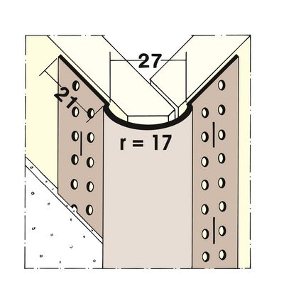 Maisch Kantenprofil Trockenbau 3.05m 03776 305,0