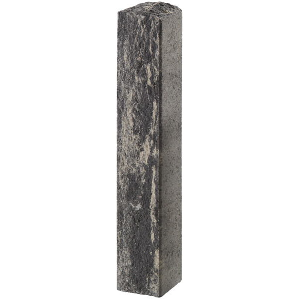 End palisade Via Leano 15x14x90cm nero bianco used shot blasted