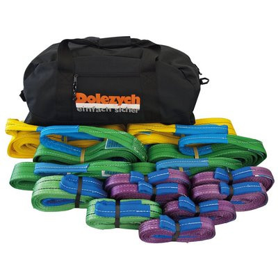 Dolezych PES Schlaufenband Paket in Sporttasche DIN EN 1492-2 zweilagig