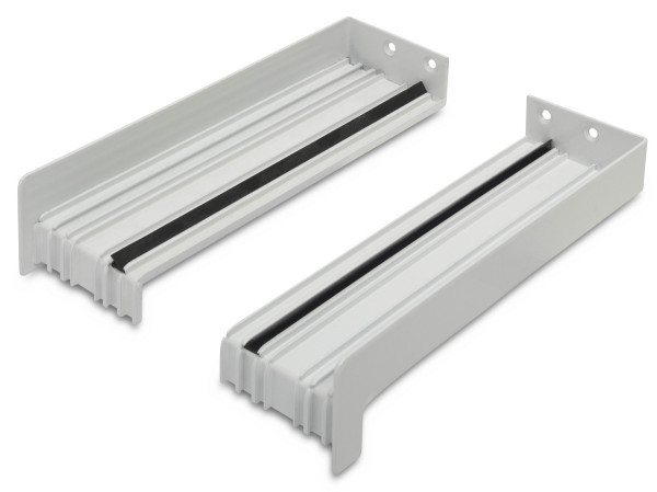 Knauf Perfex aluminum sliding end white 280mm (approx. RAL 9016)