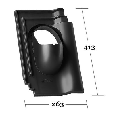 Klöber Venduct® Grundplatte o. Rohr KE0026 f. CRE MZ3 alt rot