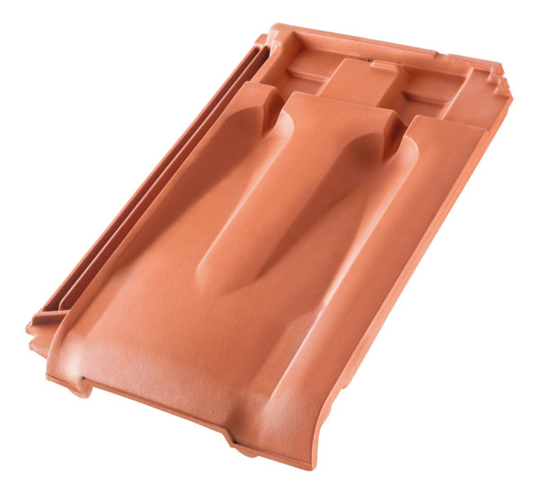 Erlus Großfalz XXL Lüftungsziegel naturrot