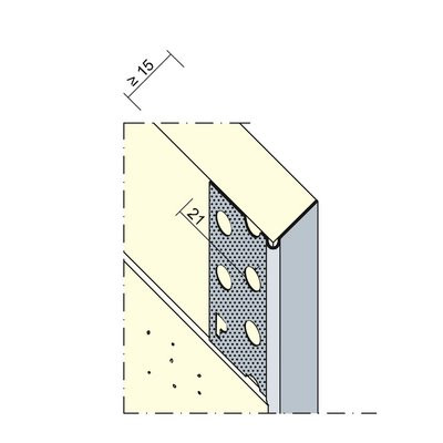 Maisch Kantenprofil Trockenbau 2.5m 9297 2,50 - Göppinger f. 15mm GK