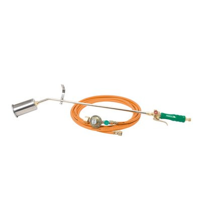 Perkeo P1 Aufschweißbrenner-Set 5m-Schl. 60mm Kopf 4bar Regler + SBS G3/8""LH