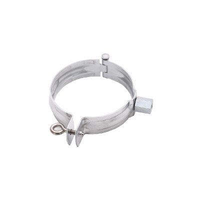 LEH ZN Ablaufrohrschelle DN100mm m. Gewindemuffe M8/M10