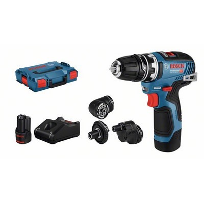 Bosch Akku-Bohrschrauber GSR 12V-35 FC 2x3.0 Ah mit Zubehör in L-BOXX