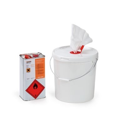 Bauder Reinigungs-/Nahtaktivierungsset-T 5l Reiniger - Tücher