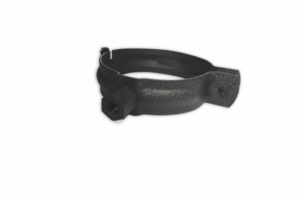 Haushaut Fallrohrschelle Stahl vz DN 100 M10 Anthrazit Pearls