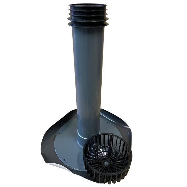 Fleck Flachdach Sanierungsablauf DN 100 Folie Bauder m. Kiesfang - 4520010009