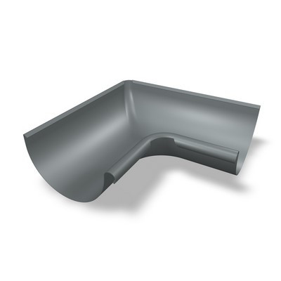 PREFA gutter angle 28 P.10 light grey inside