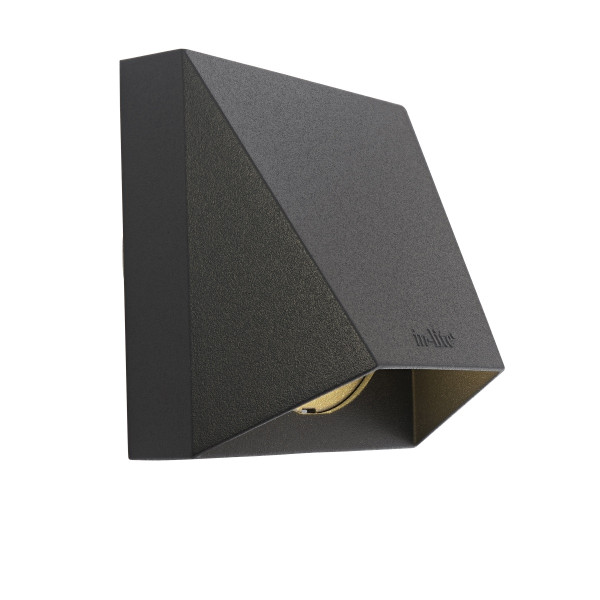 in-lite Wandleuchte LED Wedge dark 12V 1.5W Charcoal 7021/rose silb. warmw.