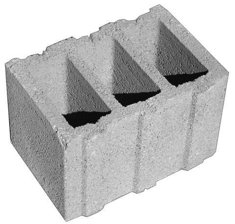 Helminger Betonstein 36.5cm Hbl 4 B30 L/B/H 24.5/36.5/23.8cm