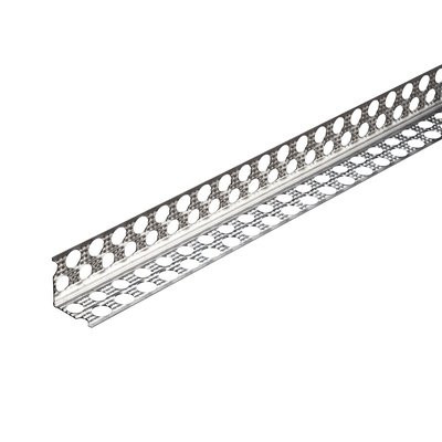 Prima Alu-Kantenprofil m. Prägung 2.5m 9109 (09078) für den Trockenbau