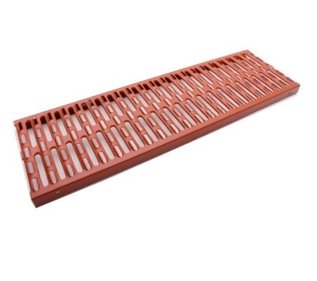 LEH PB Sicherheits-Laufrost 250x800mm ziegelrot