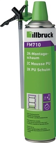 2K assembly foam FM710 400 ml B2 green with disposable gloves can ILLBRUCK