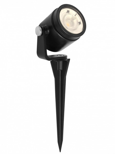 in-lite Spot LED Big Scope 12V 6W Alu. charcoal warmweiß ring schwarz