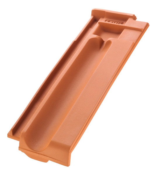 Erlus large interlocking tile 1/2 natural red - N