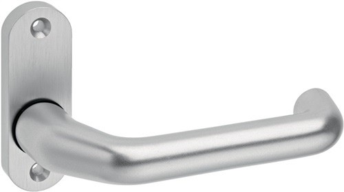 Profiltür-Drückerlochteil 1391/0800 Alu.F1 ov.8mm gekr.