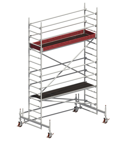 Rusztowanie przejezdne Layher Uni Standard P2 o wysokości 4,58 m
