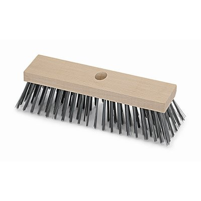 Nespoli steel wire broom flat wood 30cm