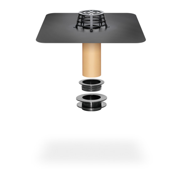 SitaSani 95 Sanierungsgully Ø 100-140mm 250mm Bitumen - 102800