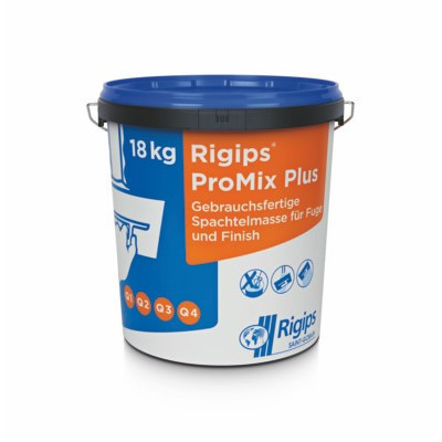 Wiadro drobnego wypełniacza Rigips ProMix Plus 18 kg, gotowe do użycia