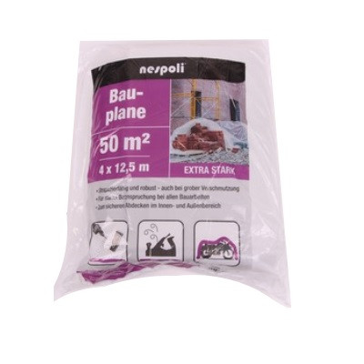 Nespoli Bauplane extra stark transluzent 4x12.5m ca. 45my LDPE