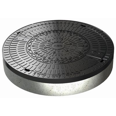 ACO Schachtabdeckungen SAKU rund B125 Rahmen KUBE/PP LW 600 m. Lüftungsöffnung