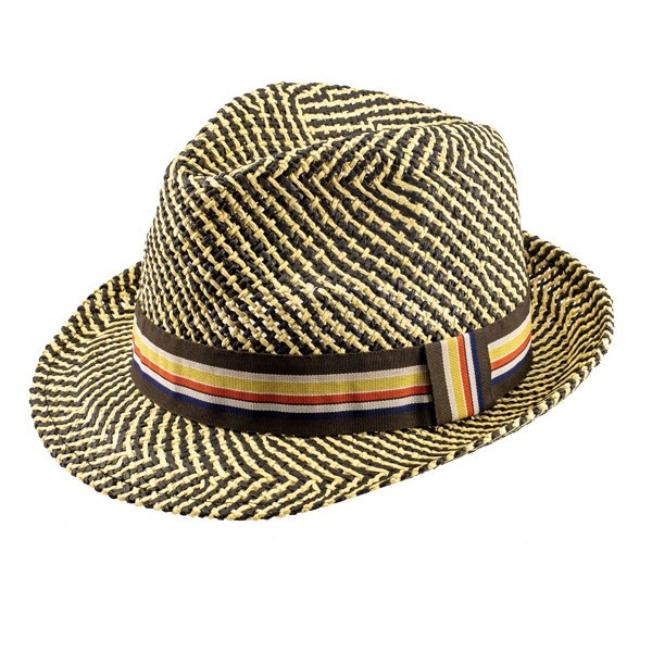 Strohhut Franz schwarz/beige Größe 57