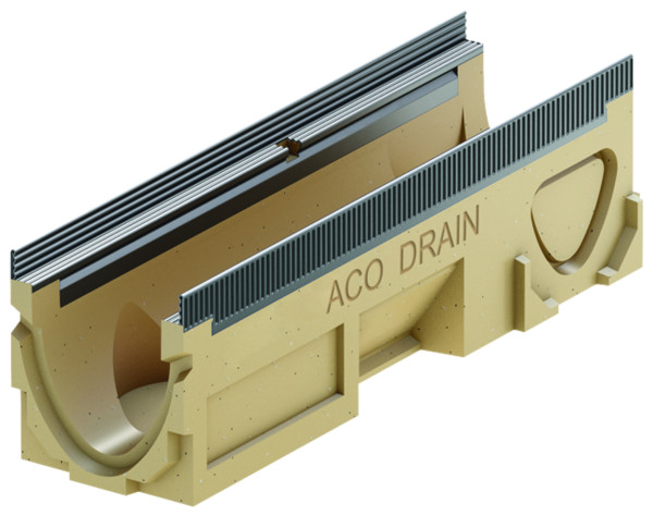 ACO Multiline light V100S Typ 0.1 0,5m Stahl verzinkt