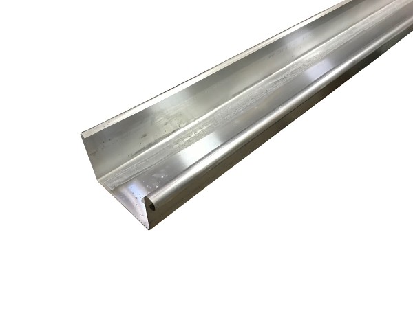Zink Kastenrinne 40 0.8mm große Wulst Länge 3.00m