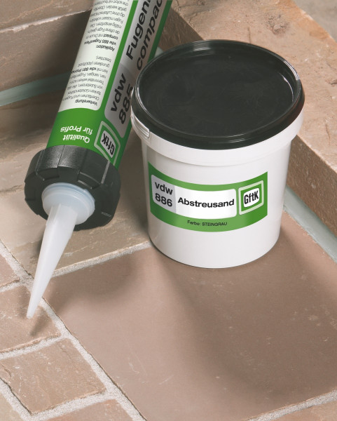 GftK VDW 885 plus FugenFlex compact steingrau 310 ml inklusive Kolben